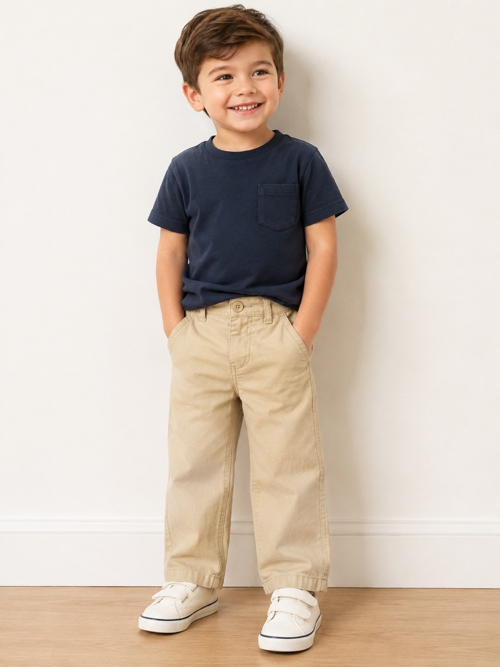 GYMBOREE Boys’ Beige Khaki Chinos Linen & Cotton Fabric